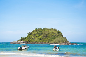 Little island with blue sky ,Eastern of Thailand