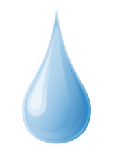 Schlanker Wassertropfen