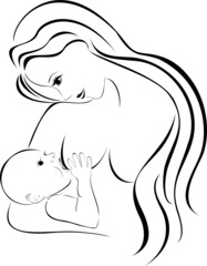 Mother and baby