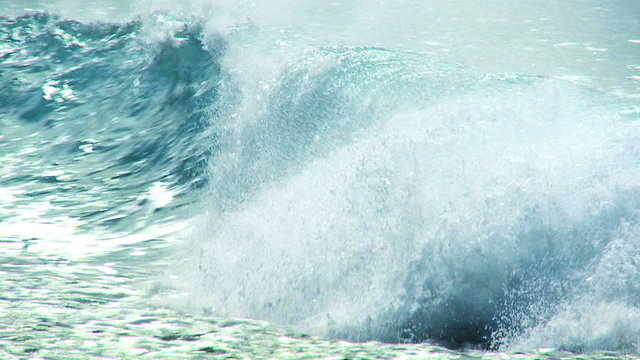 Close up Aqua Ocean Waves