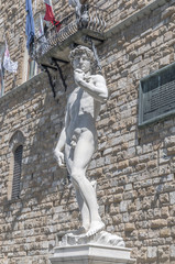 Naklejka premium Michelangelo's David statue in Florence, Italy