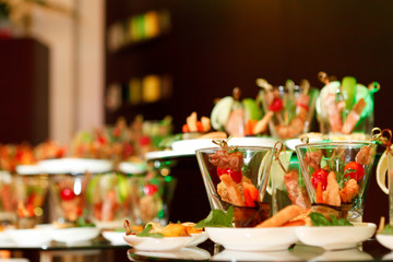 Delicious appetizer close-up