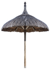 parasol de plage en paille