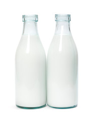 Two milk bottle