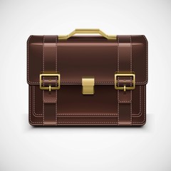 isolated single briefcase vector