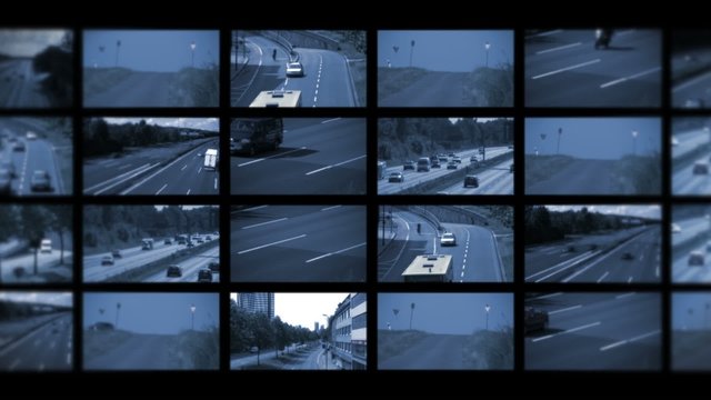 Videowand Stra&szlig;enverkehr