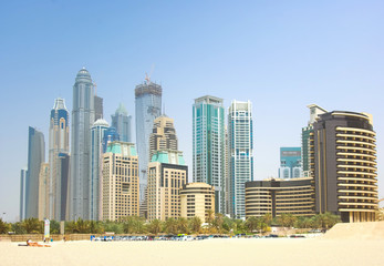 Fototapeta premium Dubai Town scape in Dubai, United Arab Emirates.