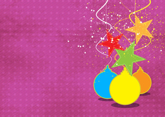 christmas background retro style