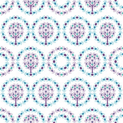Seamless ornamental damask pattern