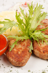 cutlets with potatoes