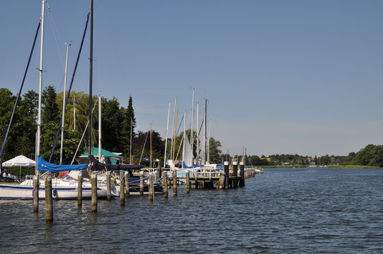 Boote auf der Schlei bei Missunde