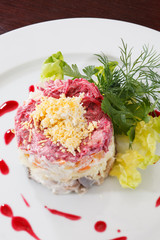 Russian herring salad
