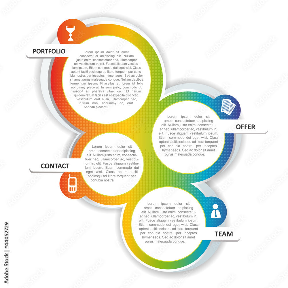 Poster Vector color background for brochure or website