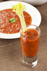 Fresh Homemade Cold Gazpacho Soup