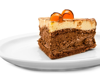 Cake isolated on white background