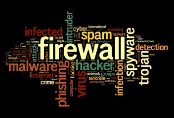 Firewall concept in tag cloud