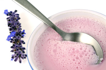 Une crème dessert à la lavande