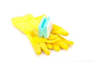 Yellow gloves