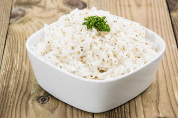 Fresh cooked Rice in a bowl