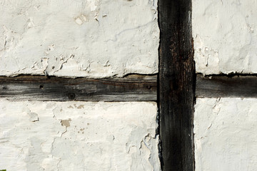 Marode Fachwerkfassade