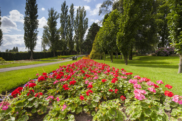 Public Park Gardens In Summer