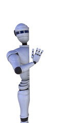 3D illustration robot