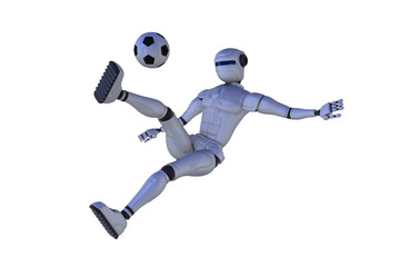 Robot is a footballer