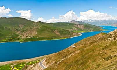 Naklejka na ściany i meble lake in xizang