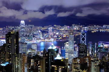 Hong Kong cityscape at night