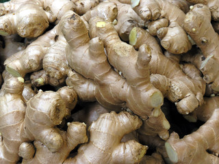 Ingwer auf dem Gemüsemarkt