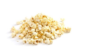 Popcorn isolated on white background