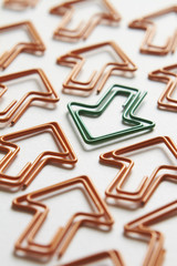 Green Arrow Going Against the Flow