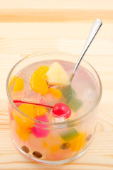 寒天入りフルーツポンチ