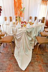 Wedding table setting