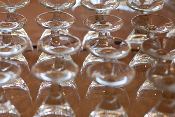 empty wine glasses