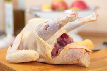 Raw poularde