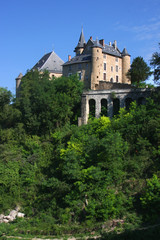 Fototapeta na wymiar Chateau d'Uriage przewieszona