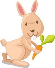 Rabbit with carrot