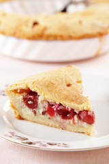 Basque cherry pie
