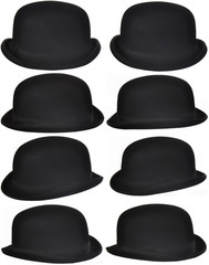 Isolated Black Hats Collection