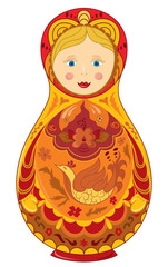 Russia traditional color cartoon toy vfector eps 8