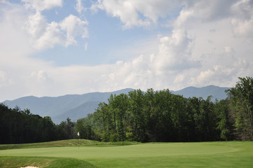 Fototapeta na wymiar Mountain Golf Course
