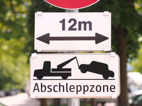 Abschleppzone