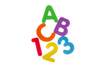Alphabet letters and numbers