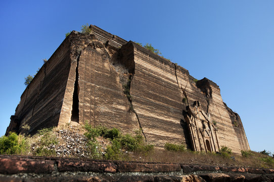 ruins of mingun temple, Myanmar near Mandalay