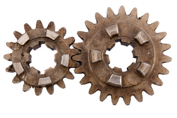 gears on a white background