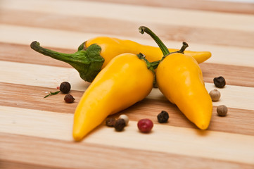 yellow chili peppers