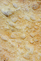 crust of bread as background