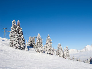 Skiing slope