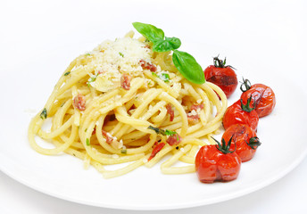 Italian pasta with cherry tomatoes